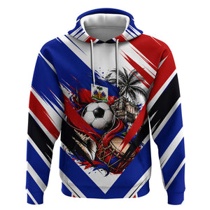 Haiti World Football Mondyal 2026 Hoodie Pride Ayiti Caribbean Culture Patriotic Crest