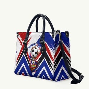 Haiti World Football Mondyal 2026 Leather Bag Pride Ayiti Caribbean Culture Patriotic Crest