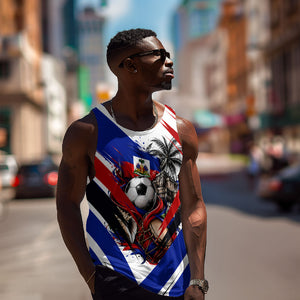 Haiti World Football Mondyal 2026 Men Tank Top Pride Ayiti Caribbean Culture Patriotic Crest
