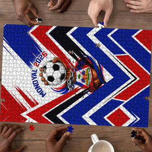 Haiti World Football Mondyal 2026 Puzzle Pride Ayiti Caribbean Culture Patriotic Crest