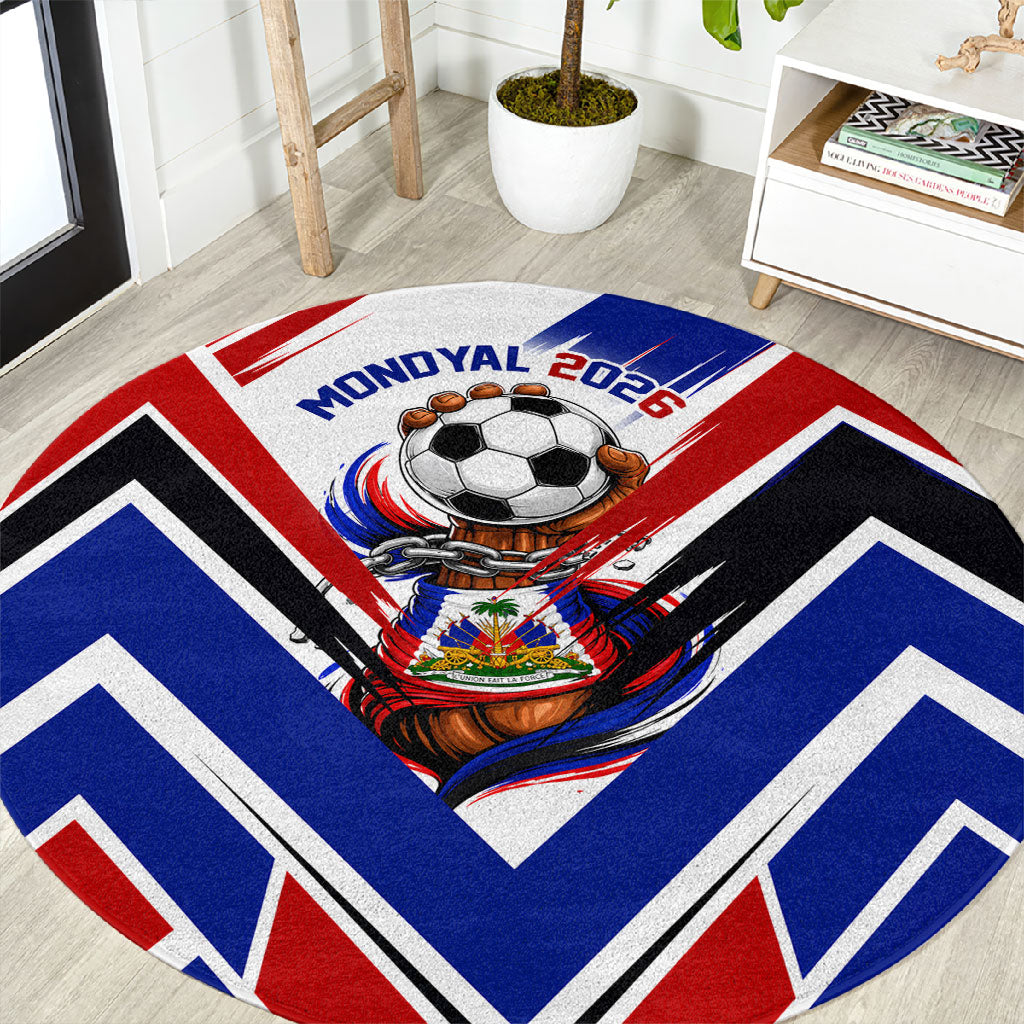 Haiti World Football Mondyal 2026 Round Carpet Pride Ayiti Caribbean Culture Patriotic Crest