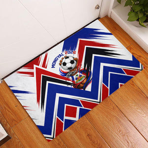 Haiti World Football Mondyal 2026 Rubber Doormat Pride Ayiti Caribbean Culture Patriotic Crest