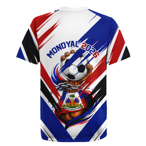 Haiti World Football Mondyal 2026 Rugby Jersey Pride Ayiti Caribbean Culture Patriotic Crest