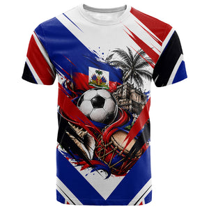 Haiti World Football Mondyal 2026 T shirt Pride Ayiti Caribbean Culture Patriotic Crest