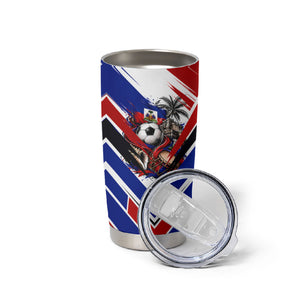 Haiti World Football Mondyal 2026 Tumbler Cup Pride Ayiti Caribbean Culture Patriotic Crest