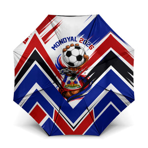 Haiti World Football Mondyal 2026 Umbrella Pride Ayiti Caribbean Culture Patriotic Crest