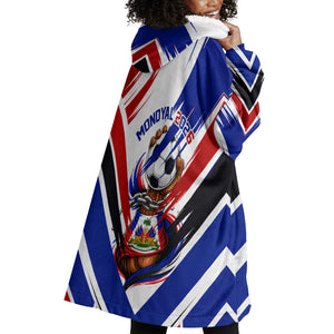 Haiti World Football Mondyal 2026 Wearable Blanket Hoodie Pride Ayiti Caribbean Culture Patriotic Crest