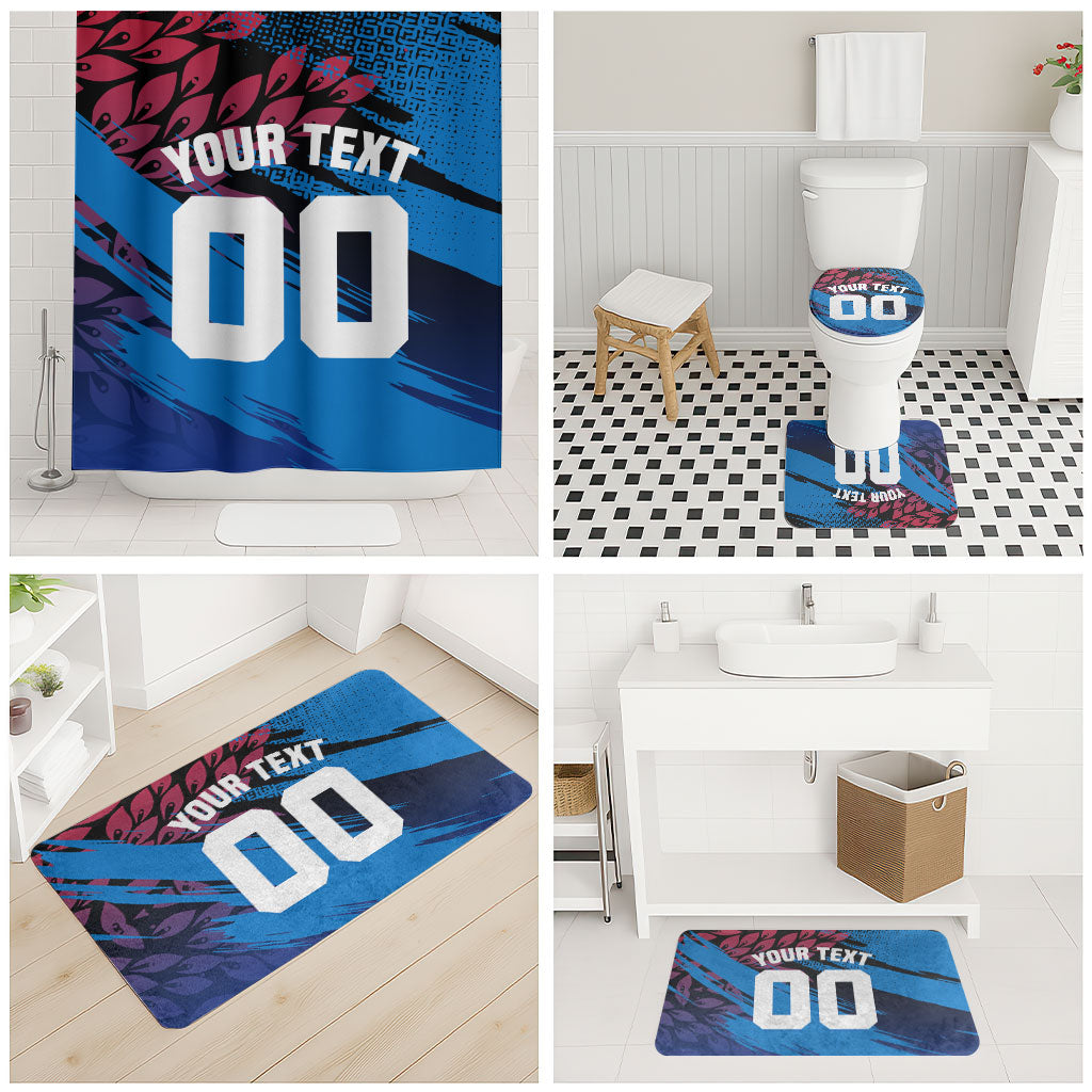 Personalized Antigua And Barbuda Cricket Bathroom Set Falcons Mascot Sport Style