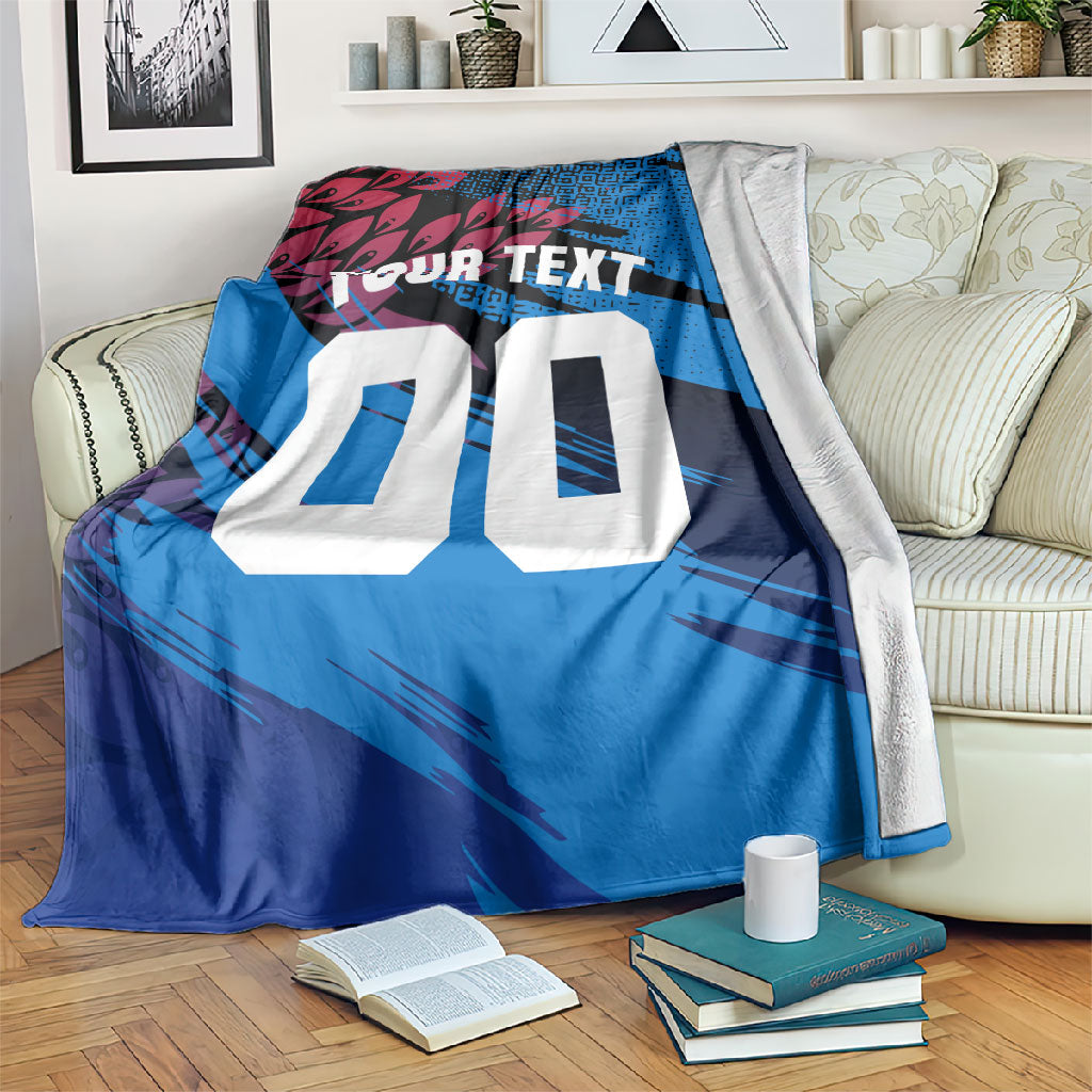 Personalized Antigua And Barbuda Cricket Blanket Falcons Mascot Sport Style