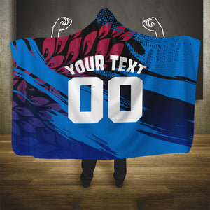 Personalized Antigua And Barbuda Cricket Hooded Blanket Falcons Mascot Sport Style