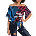 Personalized Antigua And Barbuda Cricket Off Shoulder Wrap Waist Top Falcons Mascot Sport Style