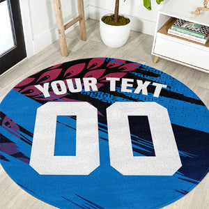 Personalized Antigua And Barbuda Cricket Round Carpet Falcons Mascot Sport Style