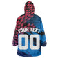 Personalized Antigua And Barbuda Cricket Wearable Blanket Hoodie Falcons Mascot Sport Style