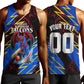 Personalized Antigua And Barbuda Cricket Men Tank Top Falcons Caribbean Lightning Abstract Graphic