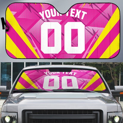 Personalized Barbados Tridents Auto Sun Shade Cricket Mascot Dynamic Anime Art