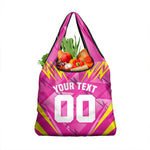 Personalized Barbados Tridents Grocery Bag Cricket Mascot Dynamic Anime Art