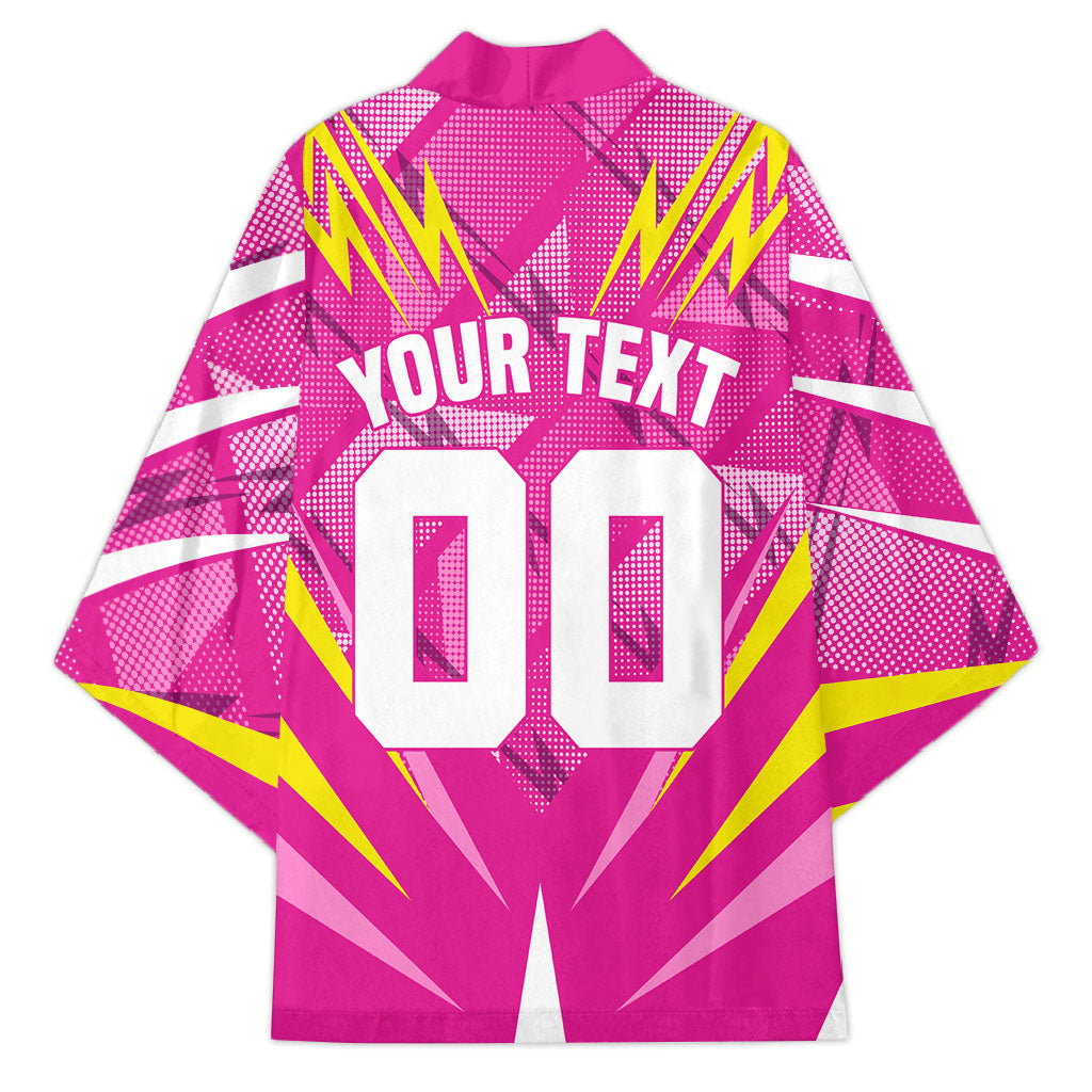 Personalized Barbados Tridents Kimono Cricket Mascot Dynamic Anime Art