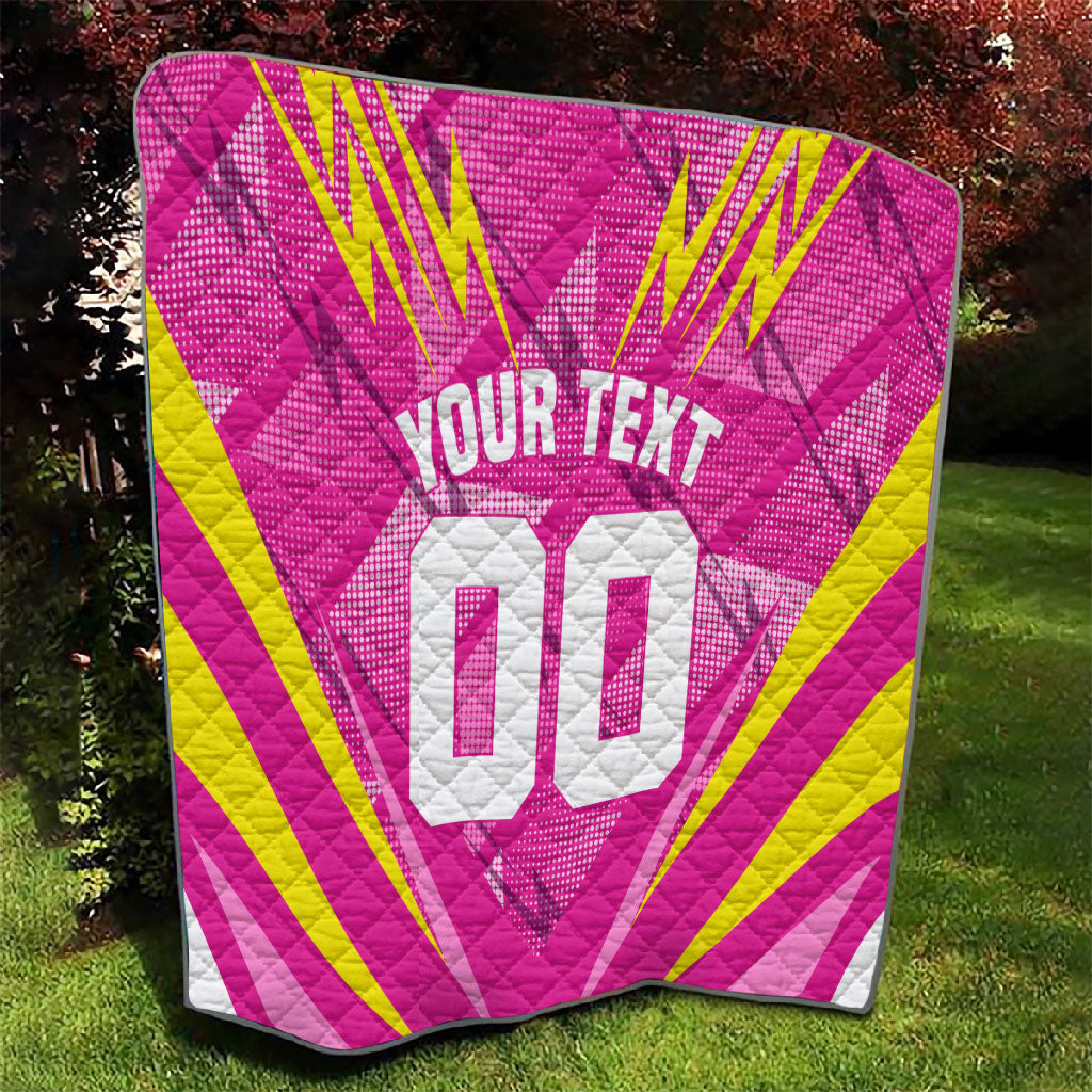 Personalized Barbados Tridents Quilt Cricket Mascot Dynamic Anime Art