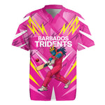 Personalized Barbados Tridents Rugby Jersey Cricket Mascot Dynamic Anime Art