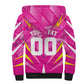 Personalized Barbados Tridents Sherpa Hoodie Cricket Mascot Dynamic Anime Art