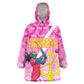 Personalized Barbados Tridents Cricket Kid Wearable Blanket Hoodie Trident Graphic Splash Pattern Caribbean Sport