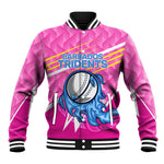 Personalized Barbados Cricket Tridents Baseball Jacket Graphic Geometric Dynamic Sports Mascot