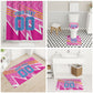 Personalized Barbados Cricket Tridents Bathroom Set Graphic Geometric Dynamic Sports Mascot