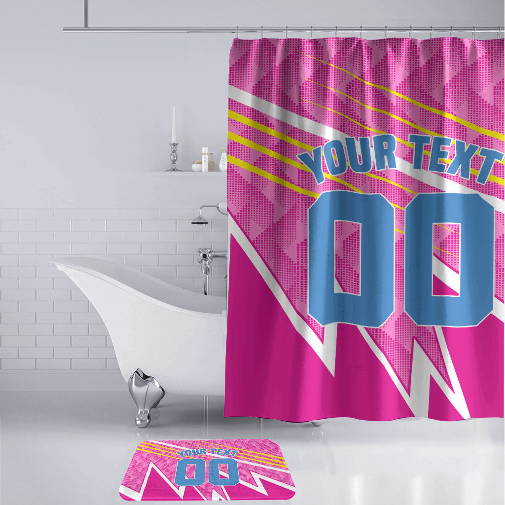 Personalized Barbados Cricket Tridents Bathroom Set Graphic Geometric Dynamic Sports Mascot