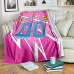 Personalized Barbados Cricket Tridents Blanket Graphic Geometric Dynamic Sports Mascot