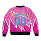 Personalized Barbados Cricket Tridents Bomber Jacket Graphic Geometric Dynamic Sports Mascot