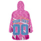 Personalized Barbados Cricket Tridents Wearable Blanket Hoodie Graphic Geometric Dynamic Sports Mascot
