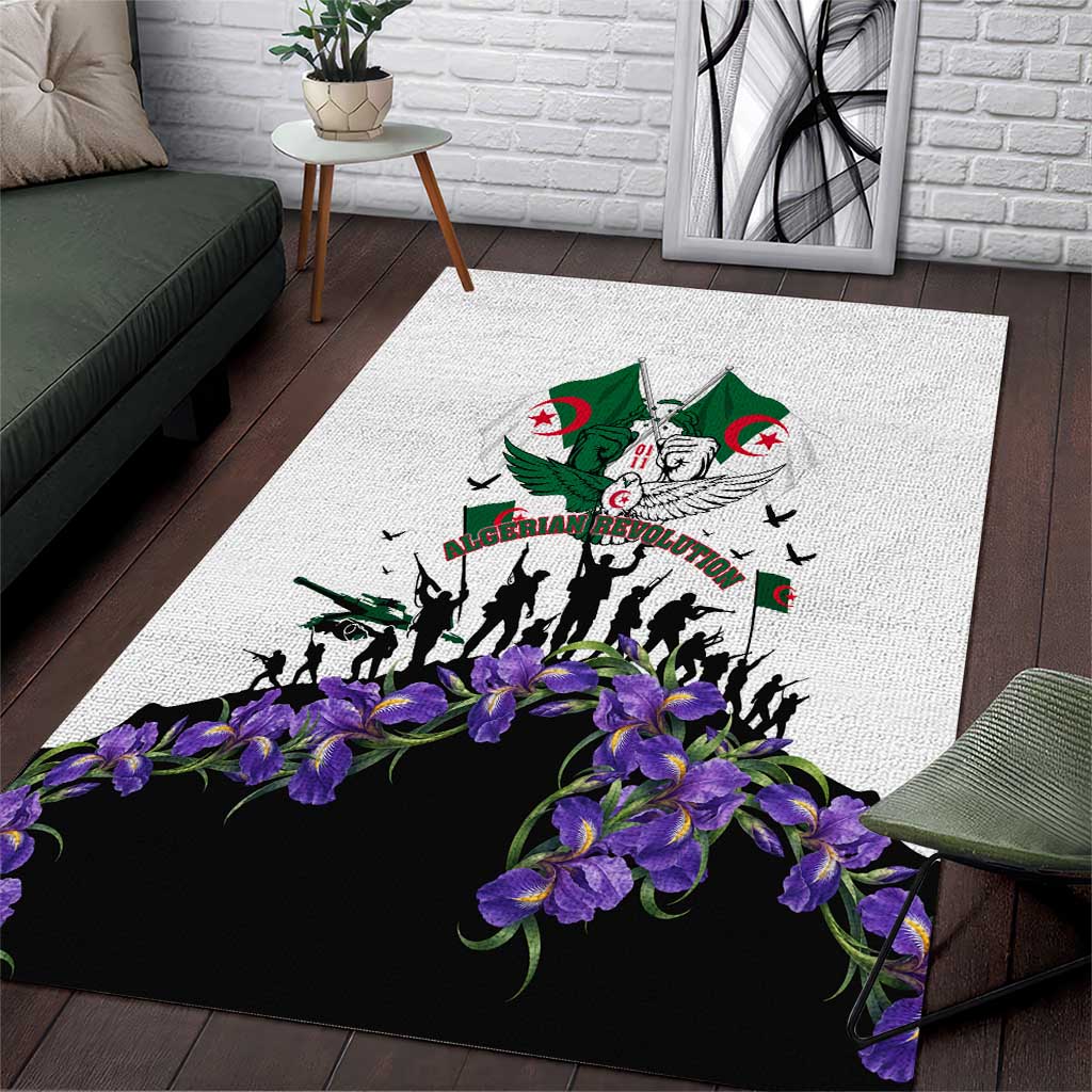 Algeria Revolution Day Area Rug Algerian Flag Patriot - Glorious Martyrs