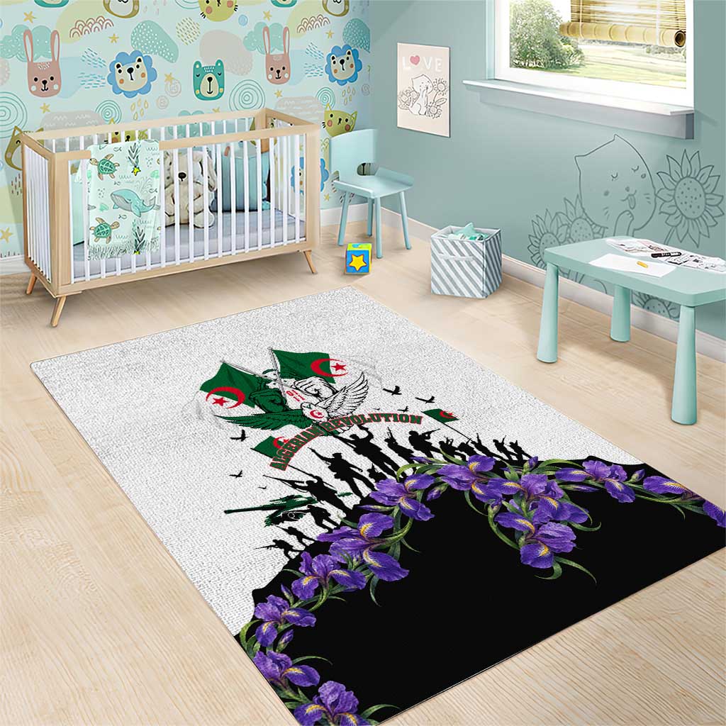 Algeria Revolution Day Area Rug Algerian Flag Patriot - Glorious Martyrs