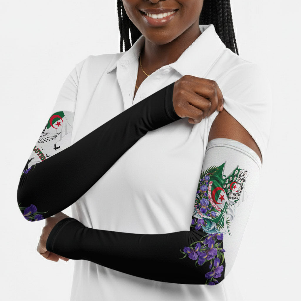 Algeria Revolution Day Arm Sleeves Algerian Flag Patriot - Glorious Martyrs