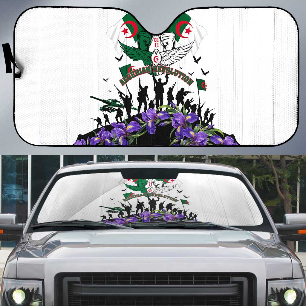 Algeria Revolution Day Auto Sun Shade Algerian Flag Patriot - Glorious Martyrs