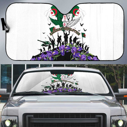 Algeria Revolution Day Auto Sun Shade Algerian Flag Patriot - Glorious Martyrs