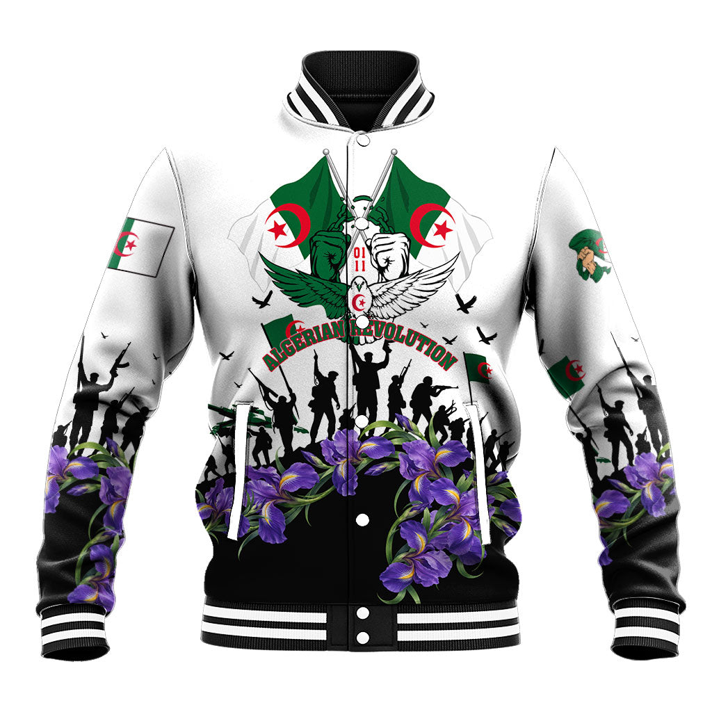 Algeria Revolution Day Baseball Jacket Algerian Flag Patriot - Glorious Martyrs