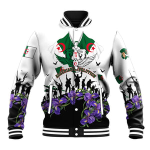 Algeria Revolution Day Baseball Jacket Algerian Flag Patriot - Glorious Martyrs