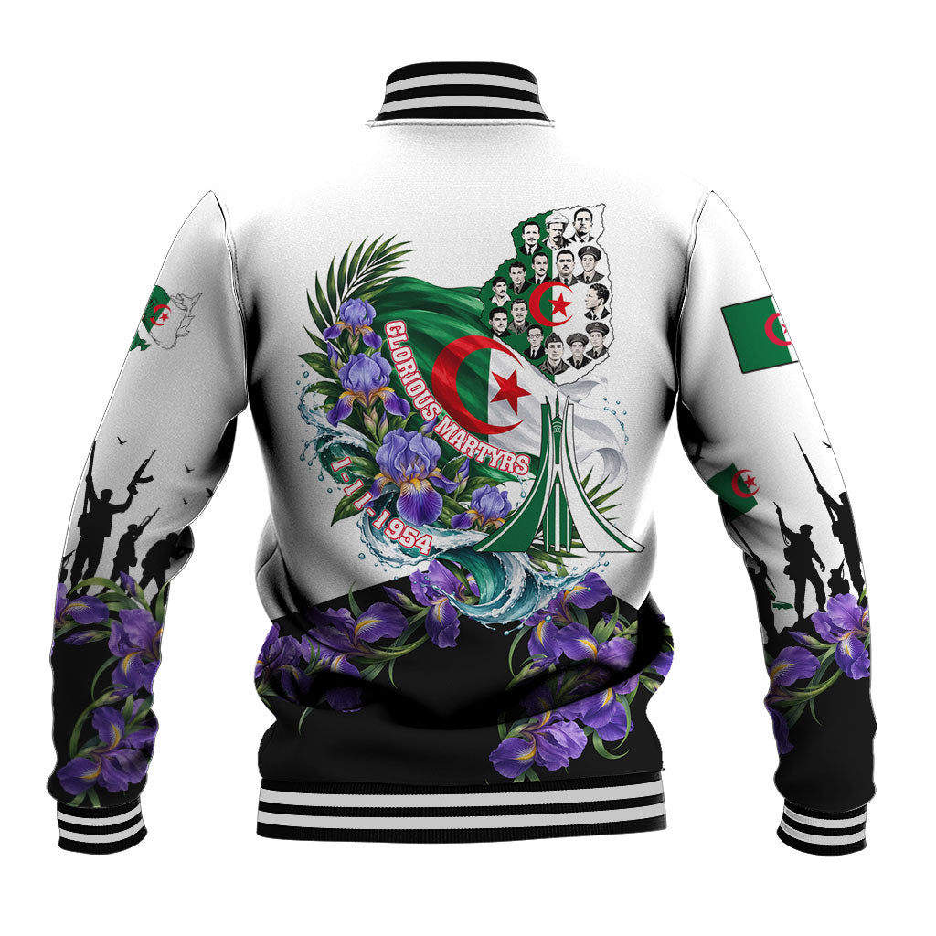 Algeria Revolution Day Baseball Jacket Algerian Flag Patriot - Glorious Martyrs