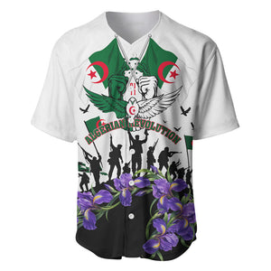 Algeria Revolution Day Baseball Jersey Algerian Flag Patriot - Glorious Martyrs