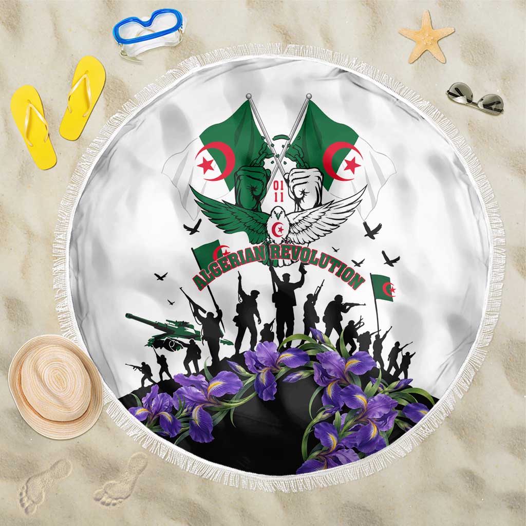 Algeria Revolution Day Beach Blanket Algerian Flag Patriot - Glorious Martyrs