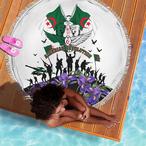 Algeria Revolution Day Beach Blanket Algerian Flag Patriot - Glorious Martyrs