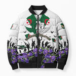 Algeria Revolution Day Bomber Puffer Jacket Algerian Flag Patriot - Glorious Martyrs