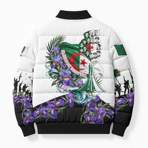 Algeria Revolution Day Bomber Puffer Jacket Algerian Flag Patriot - Glorious Martyrs