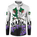 Algeria Revolution Day Button Sweatshirt Algerian Flag Patriot - Glorious Martyrs