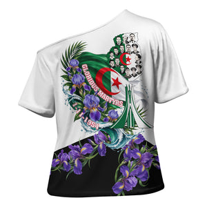 Algeria Revolution Day Cross Shoulder Shirt Algerian Flag Patriot - Glorious Martyrs