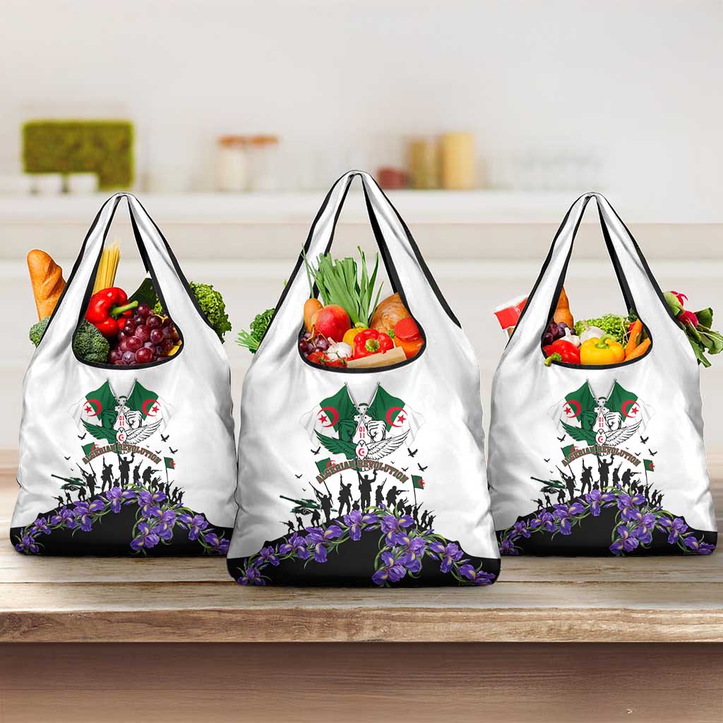 Algeria Revolution Day Grocery Bag Algerian Flag Patriot - Glorious Martyrs