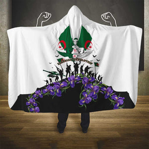 Algeria Revolution Day Hooded Blanket Algerian Flag Patriot - Glorious Martyrs