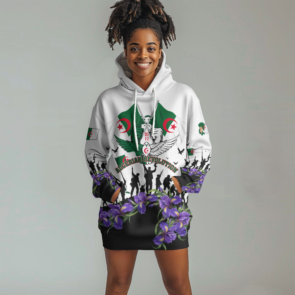 Algeria Revolution Day Hoodie Dress Algerian Flag Patriot - Glorious Martyrs