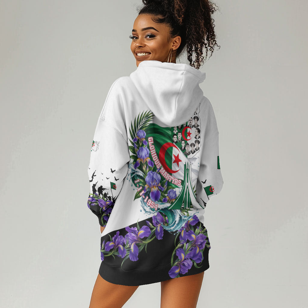 Algeria Revolution Day Hoodie Dress Algerian Flag Patriot - Glorious Martyrs